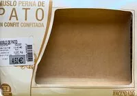 Mängden socker i Muslo de pato en confit