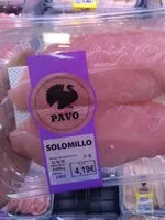 Mängden socker i Solomillo de pavo