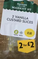 Mängden socker i Vanilla custard slices