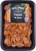 Mängden socker i Émincé de lapin à la provençale : morceaux de râbles et cuisses désossés