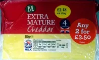 Mängden socker i Extra Mature Cheddar