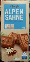 Mängden socker i Alpen Sahne Edel-Rahmschokolade