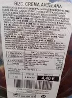 Mängden socker i Bizcocho crema avellana