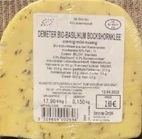 Mängden socker i Demeter Bio-Basilikum Bockshornklee-Käse