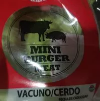 Mängden socker i Mini burger meat vacuno/cerdo