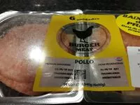 Mängden socker i Burger meat pollo