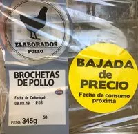 Mängden socker i Brochetas de pollo