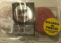 Mängden socker i Burger meat vacuno
