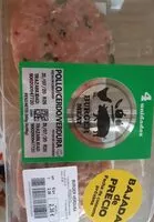 Mängden socker i Hamburguesas de pollo, cerdo y verdura