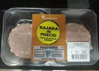 Mängden socker i Hamburguesas de pollo con queso