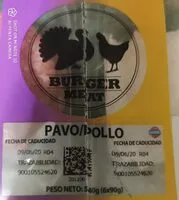 Burger de pavo y pollo