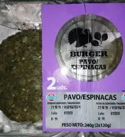 Mängden socker i Hamburguesa pavo\espinacas