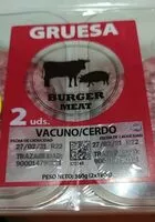 Mängden socker i Hamburguesa vacuno/cerdo