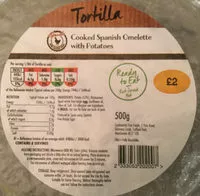 Socker och näringsämnen i Tortilla