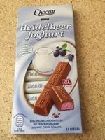 Mängden socker i Schokolade. Heidelbeer Joghurt
