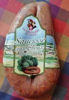 Mängden socker i Saucisse aux choux