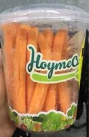 Mängden socker i Palitos de zanahoria