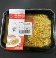 Mängden socker i Salmón al curry con arroz