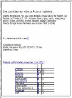 Mängden socker i 16 Saucisses de lapin aux herbes de provence