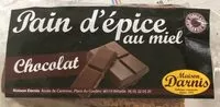 Mängden socker i Pain d’épice au miel et au chocolat
