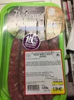 Mängden socker i Saucisse nature de volaille biologiques