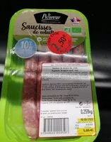 Mängden socker i Saucisse de volaille