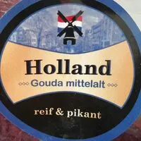 Mängden socker i Gouda Pikant, mittelalt, 50 % Fett i. Tr.