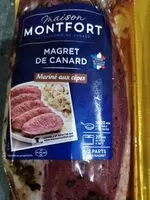 Mängden socker i Magret de canard mariné aux cèpes