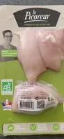 Mängden socker i Escalopes de cuisses de poulet fermier bio