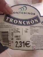 Mängden socker i Tronchón