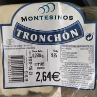Mängden socker i Queso Tronchon