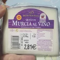 Mängden socker i Queso de Murcia al vino