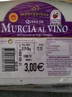 Mängden socker i Queso de Murcia al vino