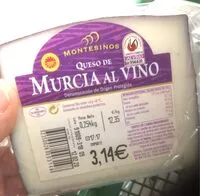 Mängden socker i Queso de Murcia al vino