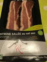 Mängden socker i Poitrine salee au sel sec