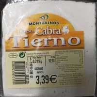 Mängden socker i Queso de cabra tierno