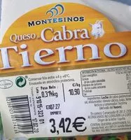 Mängden socker i Queso de cabra tierno