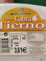 Mängden socker i Queso de cabra tierno