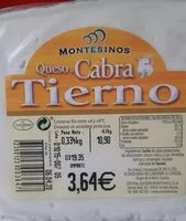 Mängden socker i Queso Tierno de Cabra
