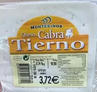 Mängden socker i Queso cabra tierno