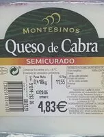 Mängden socker i Queso de Cabra Semicursdo