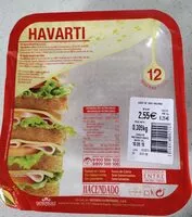 Mängden socker i Queso Havarti en lonchas