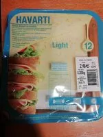 Mängden socker i Queso Havarti en lonchas light