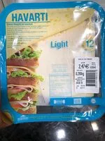 Mängden socker i Queso Havarti en lonchas