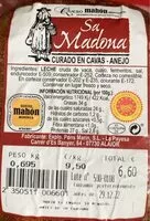 Mängden socker i Queso mahon menorca