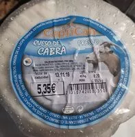 Mängden socker i Queso de cabra