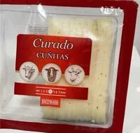 Mängden socker i Queso curado cuñitas