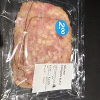 Mängden socker i Gehakt cordon bleu