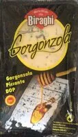 Mängden socker i gorgonzola piccante DOP