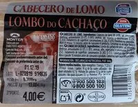 Mängden socker i Cabecero de lomo